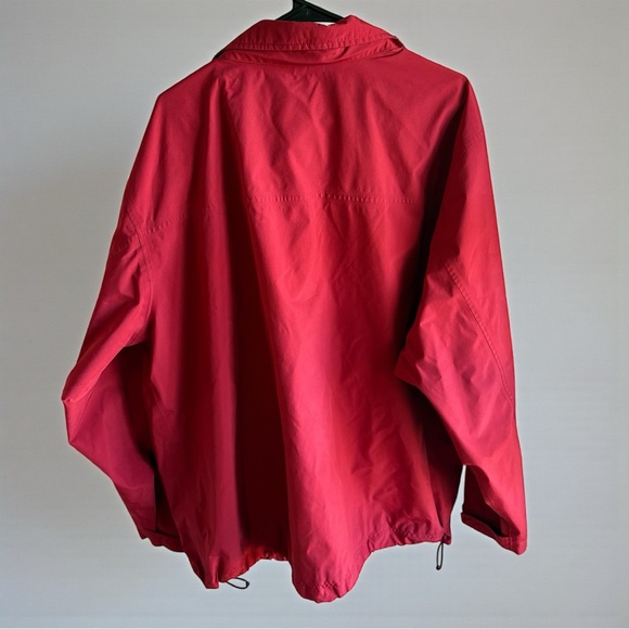 LL Bean Vintage Jacket Red Rain Coat Men's XXL Tall 2XLT Full Zip - Picture 3 of 8